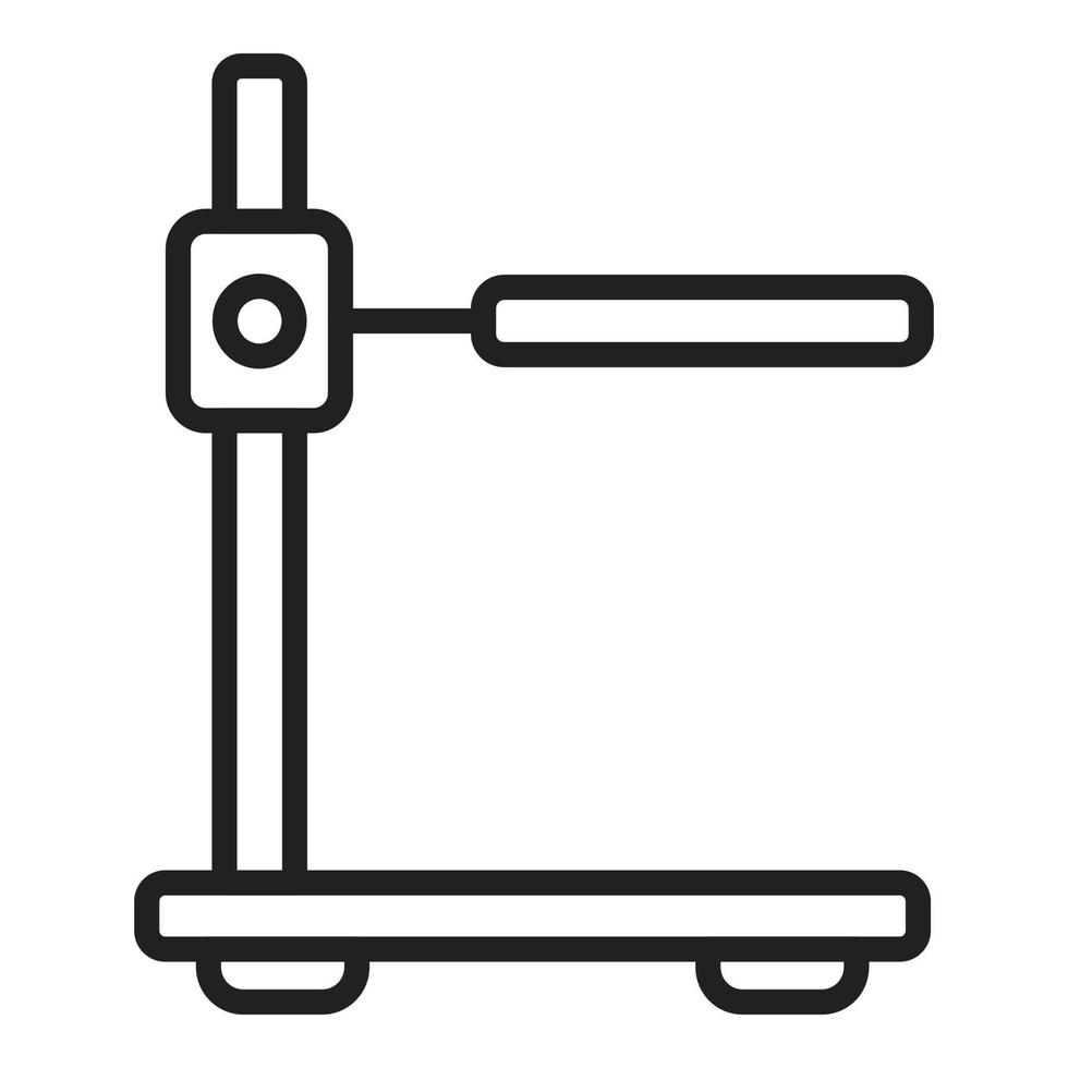 laboratorium staan icoon schets vector. wetenschapper Onderzoek vector