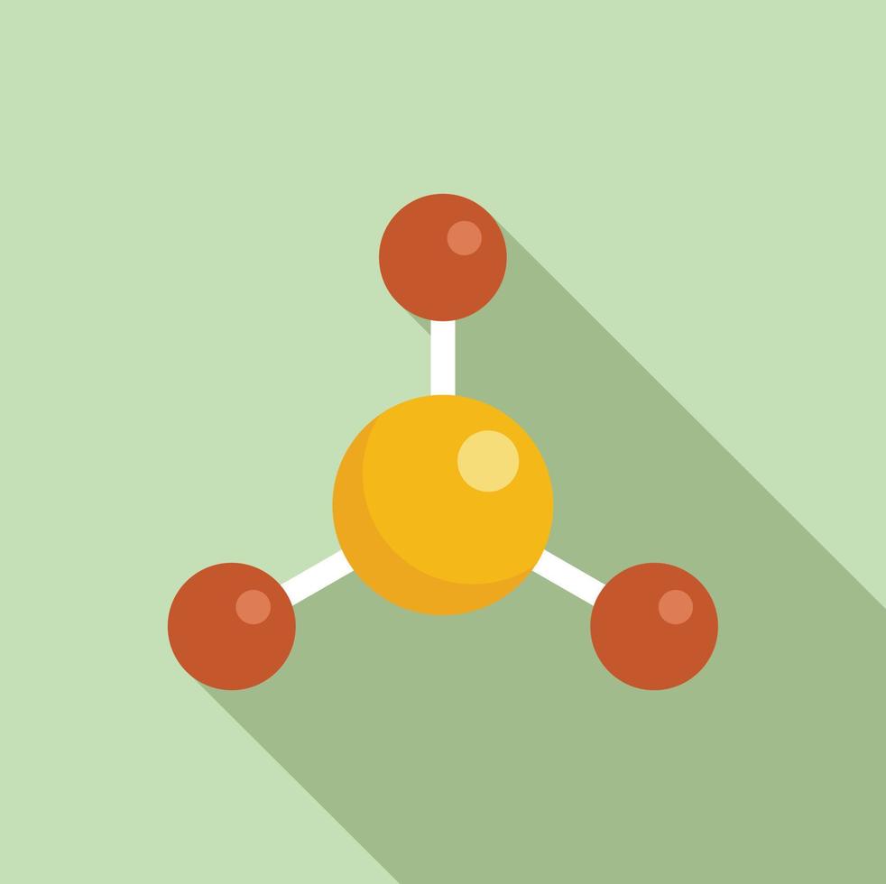 molecuul icoon vlak vector. laboratorium Onderzoek vector