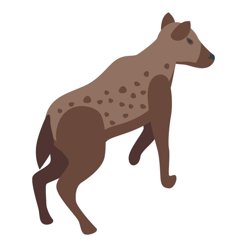 savanne hond icoon isometrische vector. hyena dier vector