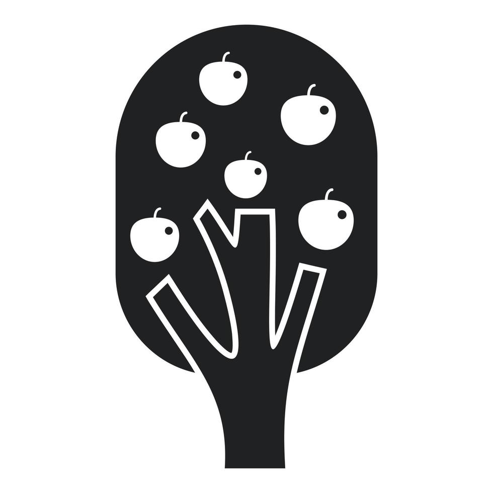 tuin appel boom icoon gemakkelijk vector. fruit fabriek vector
