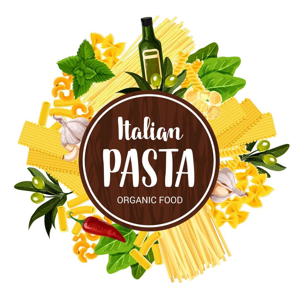 Italiaans pasta restaurant menu vector Hoes