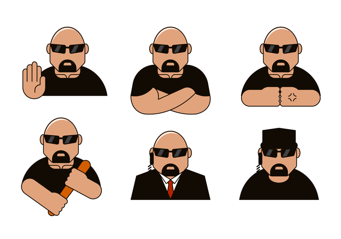 Bouncer Karakter Vector