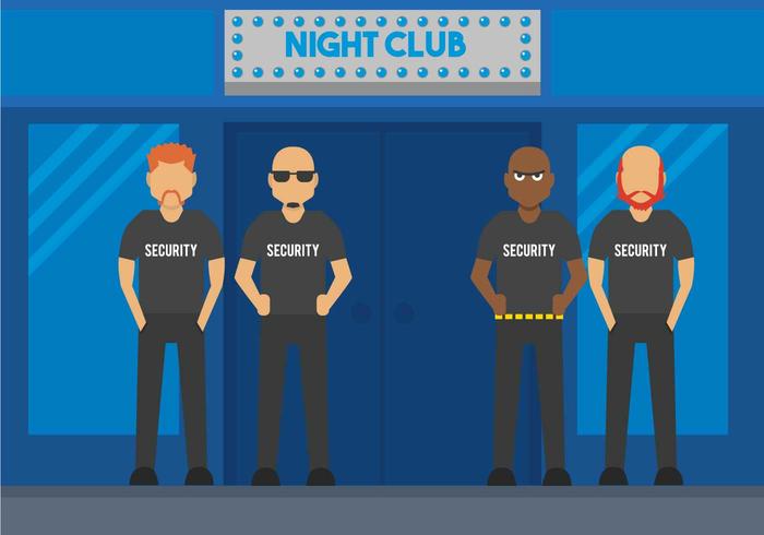 Bouncer vector illustratie