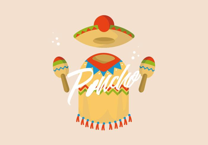 Poncho Illustratie vector