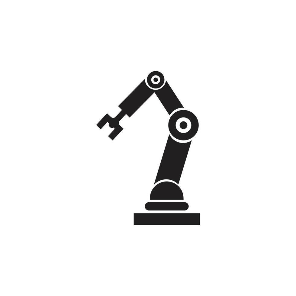 industrieel mechanisch robot arm vector pictogrammen