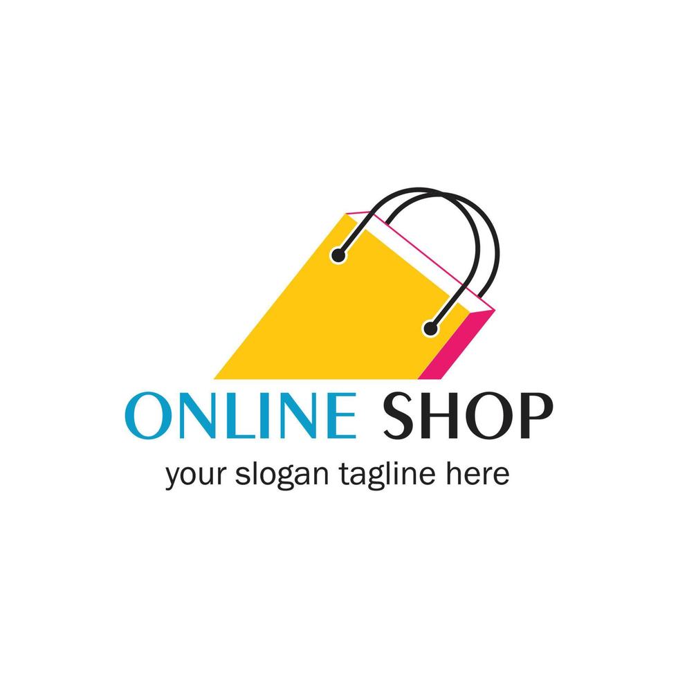 online winkel logo vector icoon illustratie sjabloon ontwerp