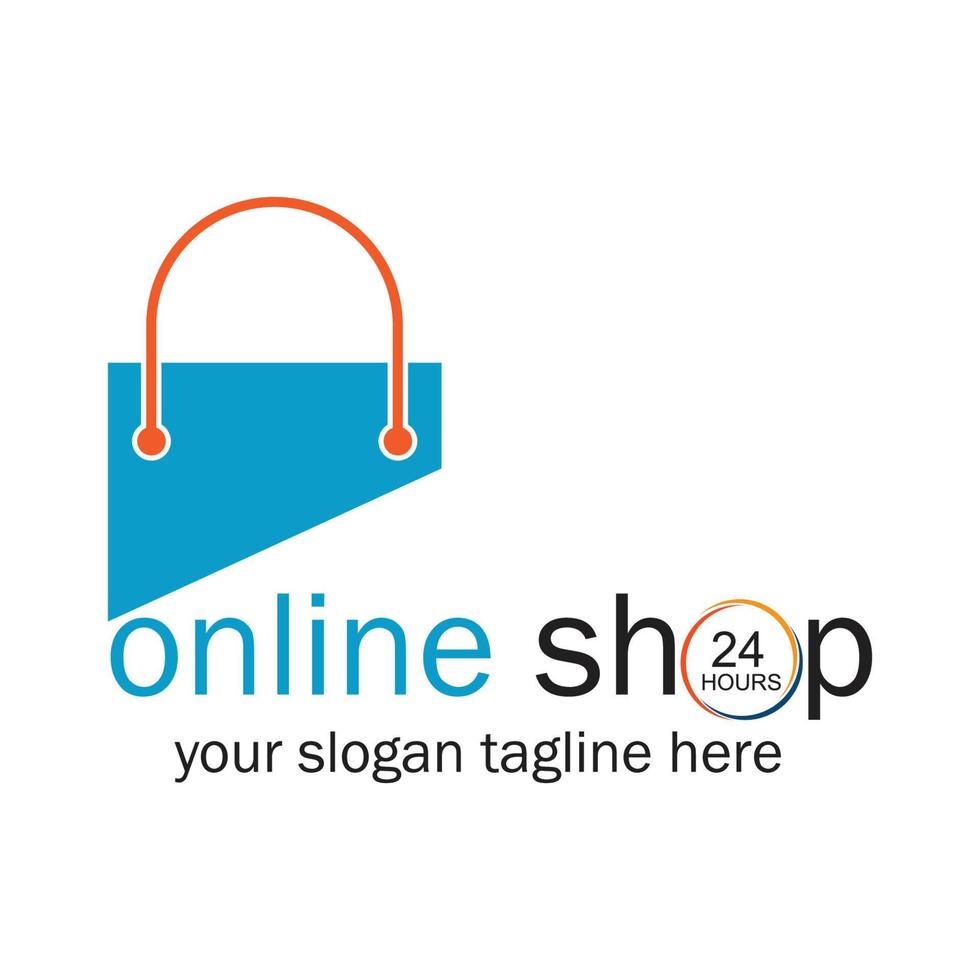 online winkel logo vector icoon illustratie sjabloon ontwerp