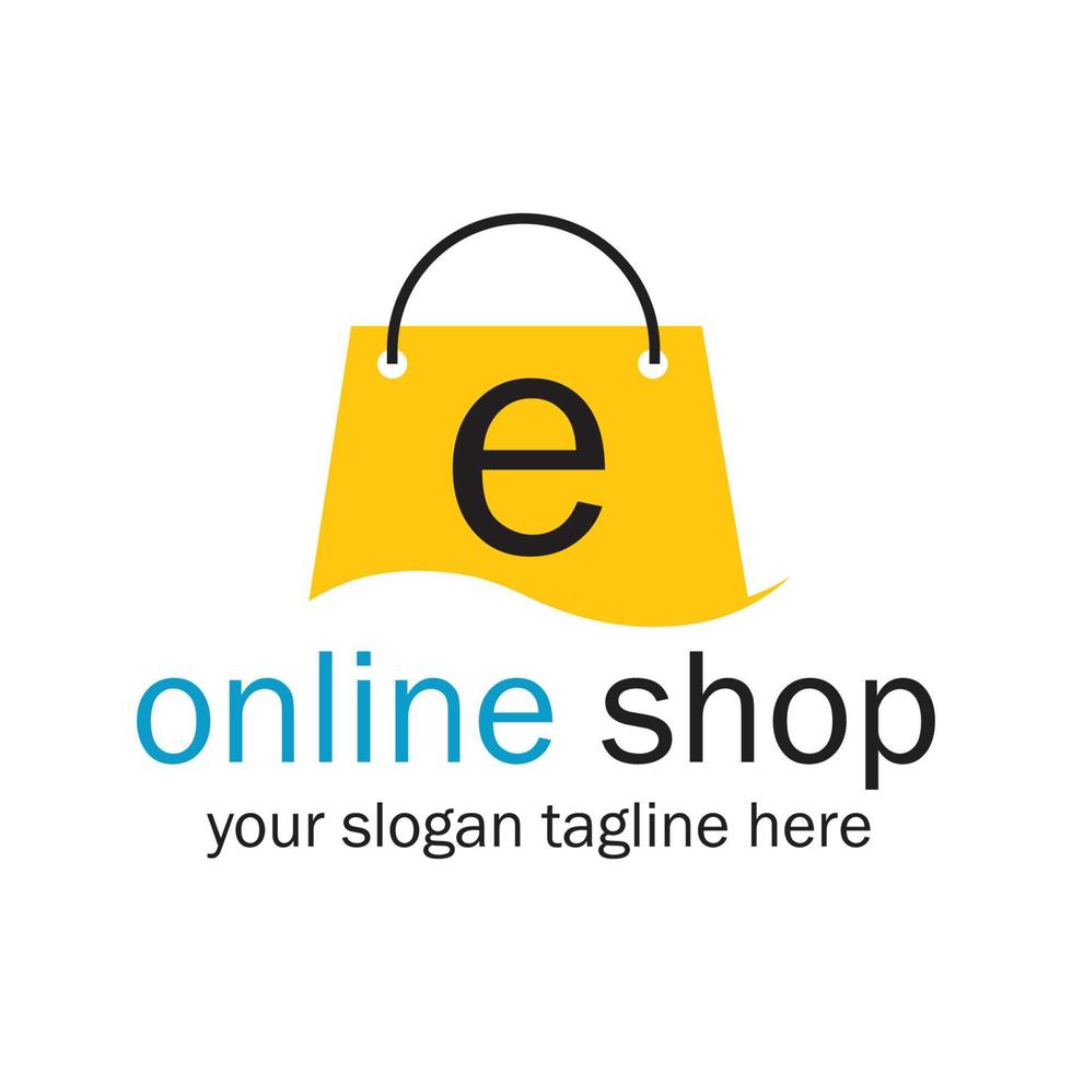 online winkel logo vector icoon illustratie sjabloon ontwerp