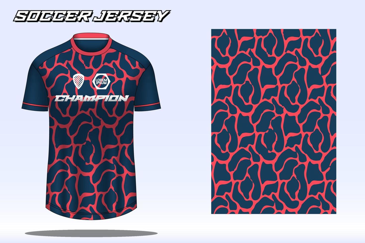 voetbal Jersey sport t-shirt ontwerp mockup voor Amerikaans voetbal club 04 vector