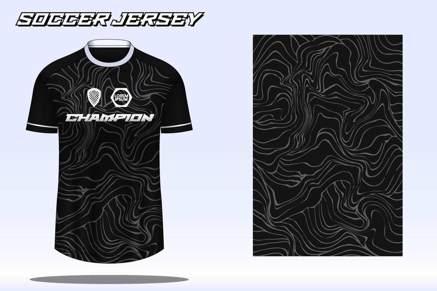 voetbal Jersey sport t-shirt ontwerp mockup voor Amerikaans voetbal club 06 vector