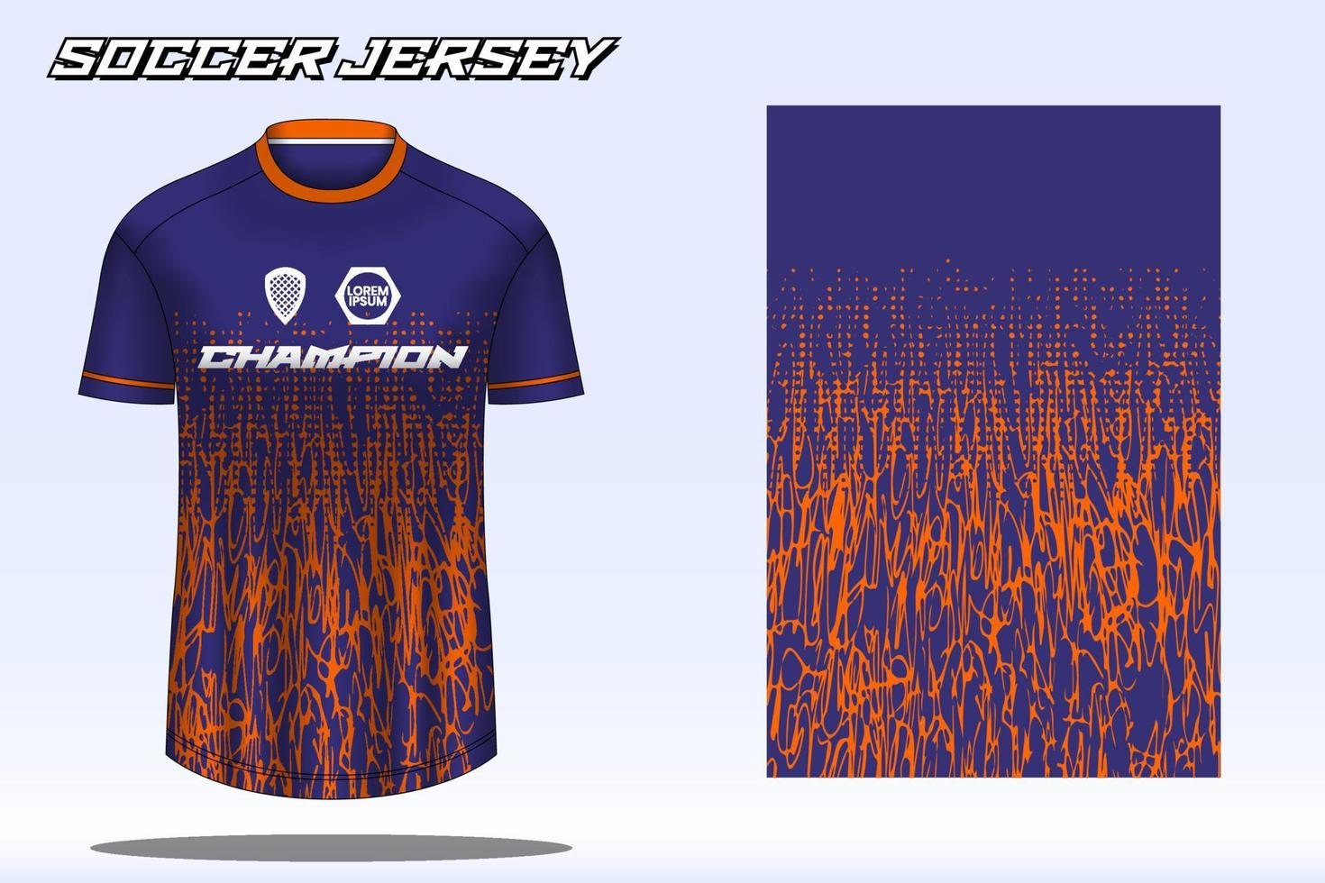 voetbal Jersey sport t-shirt ontwerp mockup voor Amerikaans voetbal club 07 vector