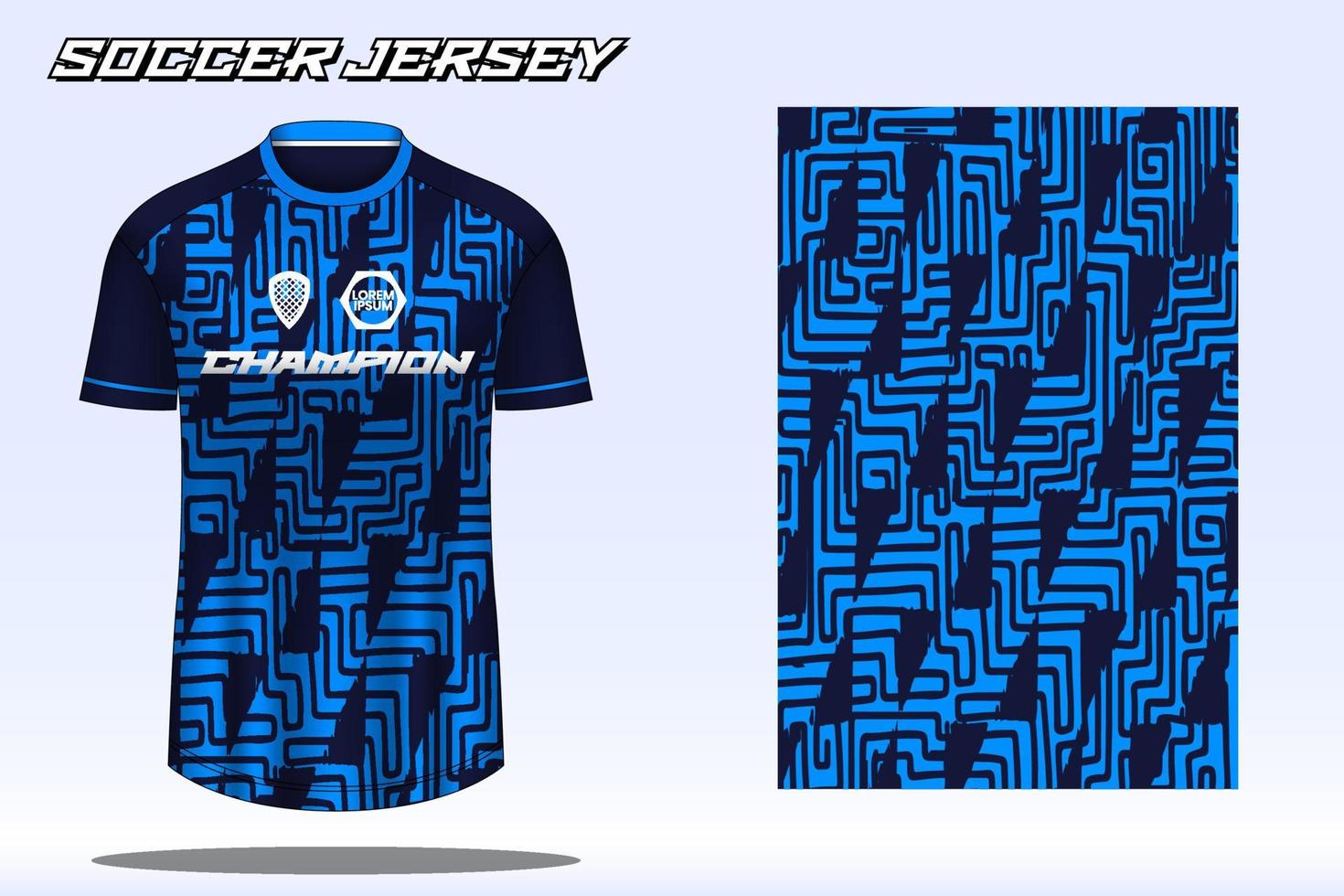 voetbal Jersey sport t-shirt ontwerp mockup voor Amerikaans voetbal club 20 vector