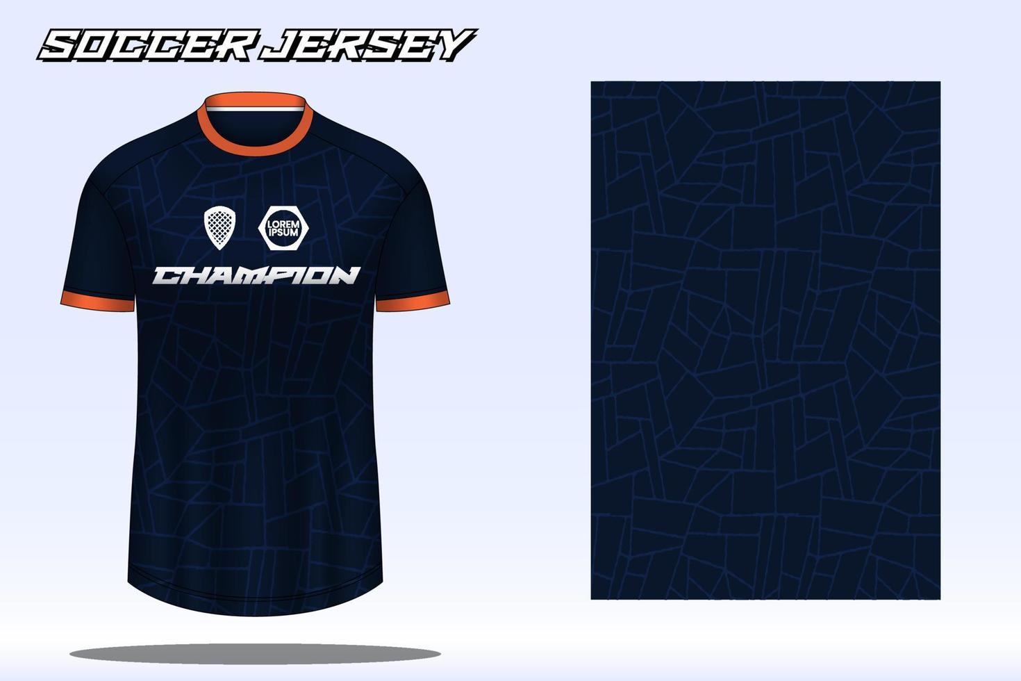 voetbal Jersey sport t-shirt ontwerp mockup voor Amerikaans voetbal club 11 vector