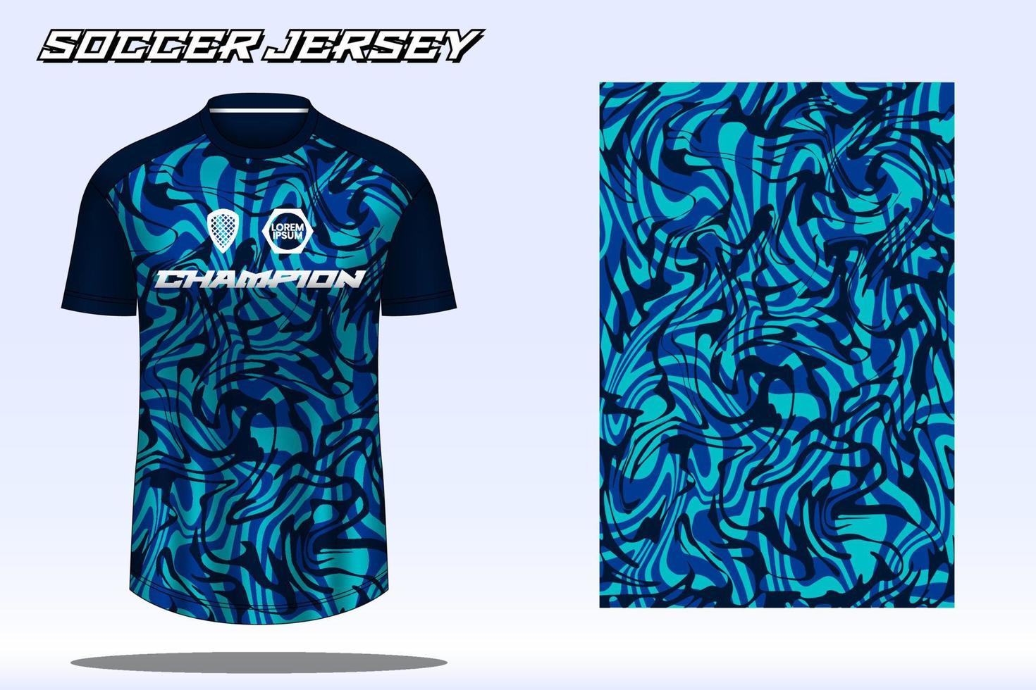 voetbal Jersey sport t-shirt ontwerp mockup voor Amerikaans voetbal club 22 vector