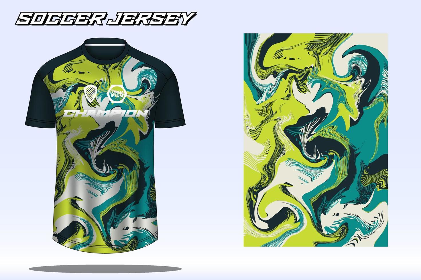 voetbal Jersey sport t-shirt ontwerp mockup voor Amerikaans voetbal club 21 vector