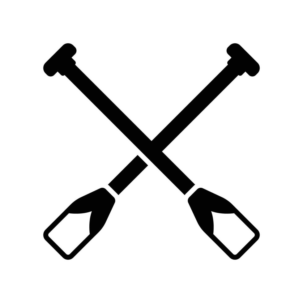 peddels icoon voor peddelen Aan kajakken of kano boot vector
