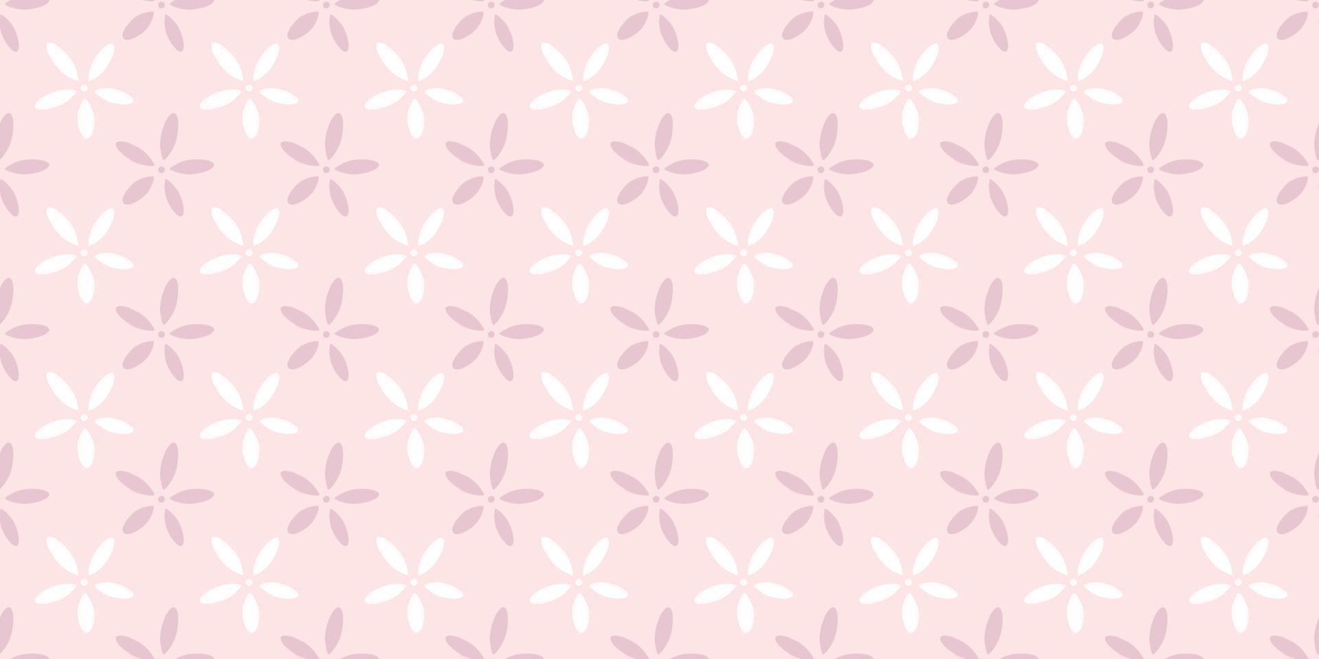 pastel roze bloemen naadloos herhaling patroon vector achtergrond