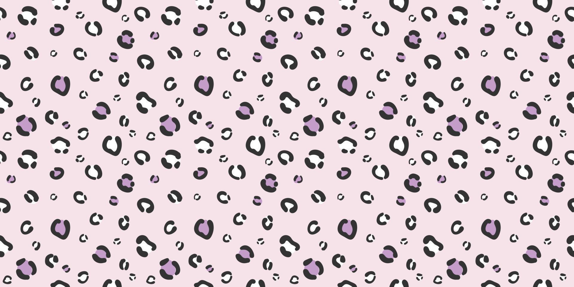 Jachtluipaard naadloos vector patroon achtergrond, Purper en roze