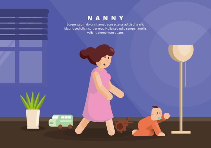 Nanny Illustratie vector