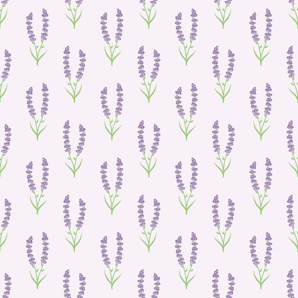 schattig bloemen lavendel naadloos herhaling patroon achtergrond vector. vector