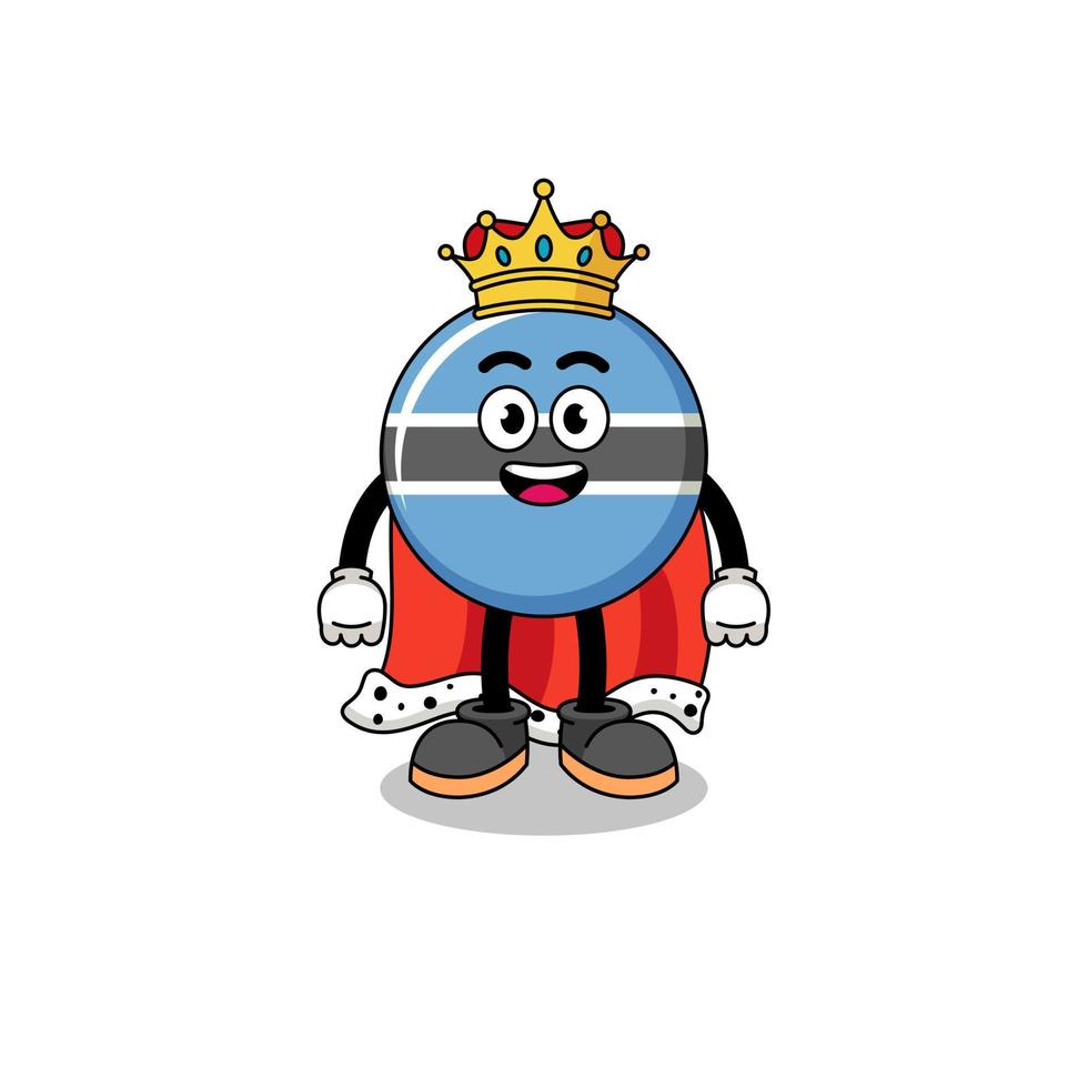 mascotte illustratie van botswana koning vector