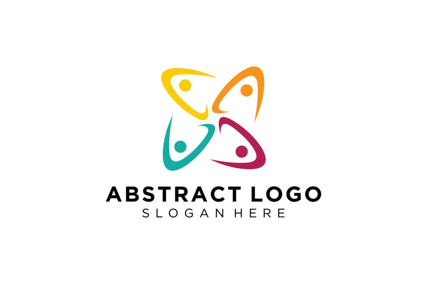 vector abstract mensen en familie logo verzameling, mensen pictogrammen, Gezondheid logo sjabloon, zorg symbool.