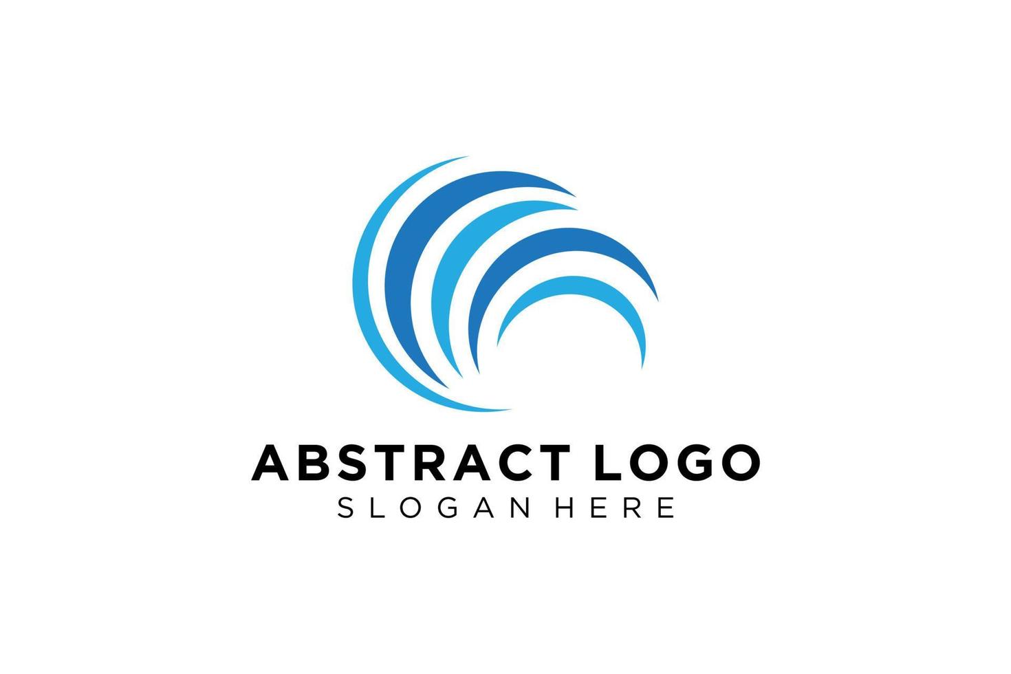 abstract water Golf plons logo symbool en icoon ontwerp. vector