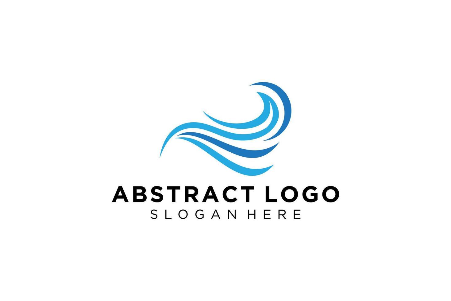 abstract water Golf plons logo symbool en icoon ontwerp. vector