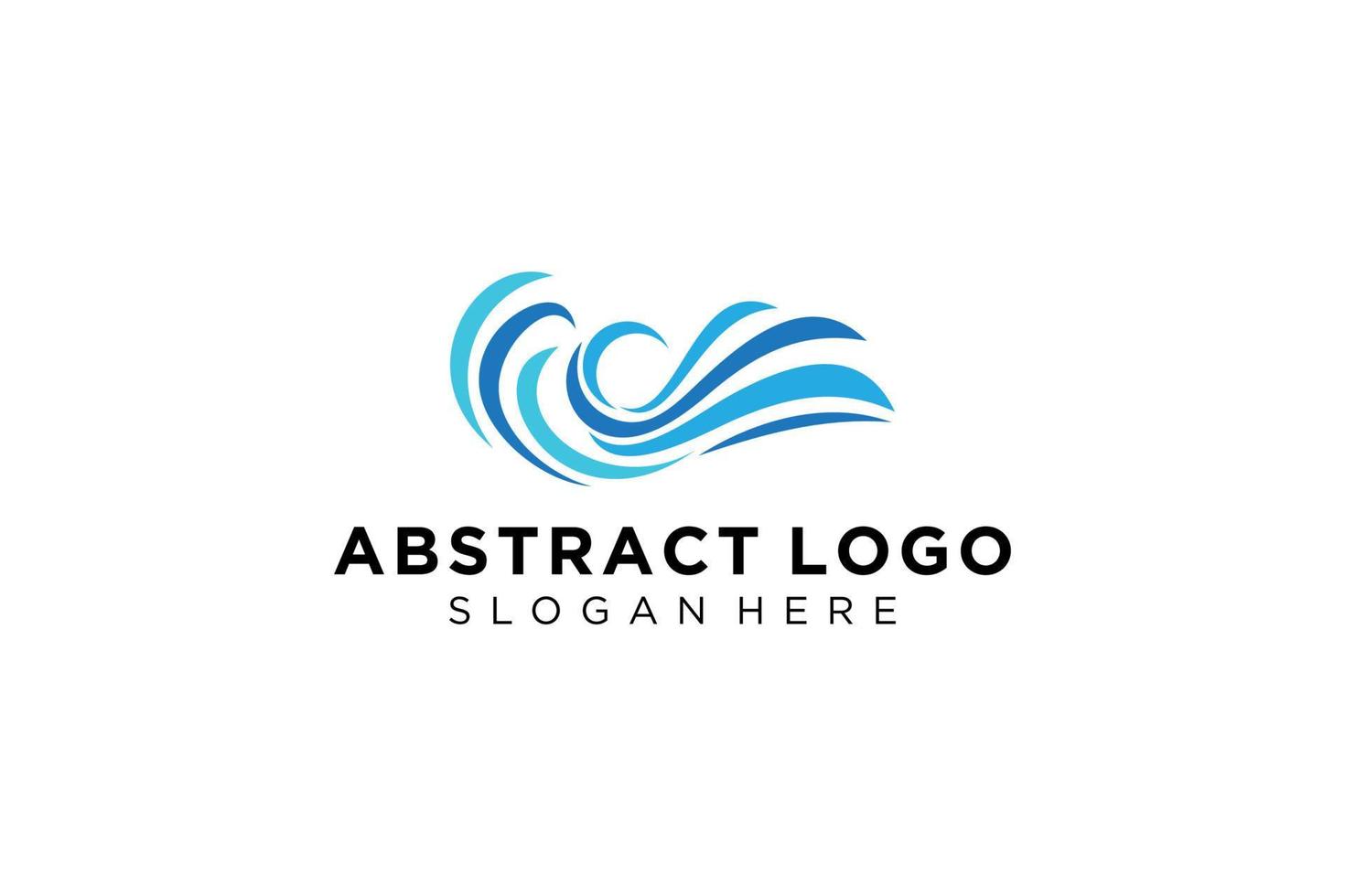 abstract water Golf plons logo symbool en icoon ontwerp. vector