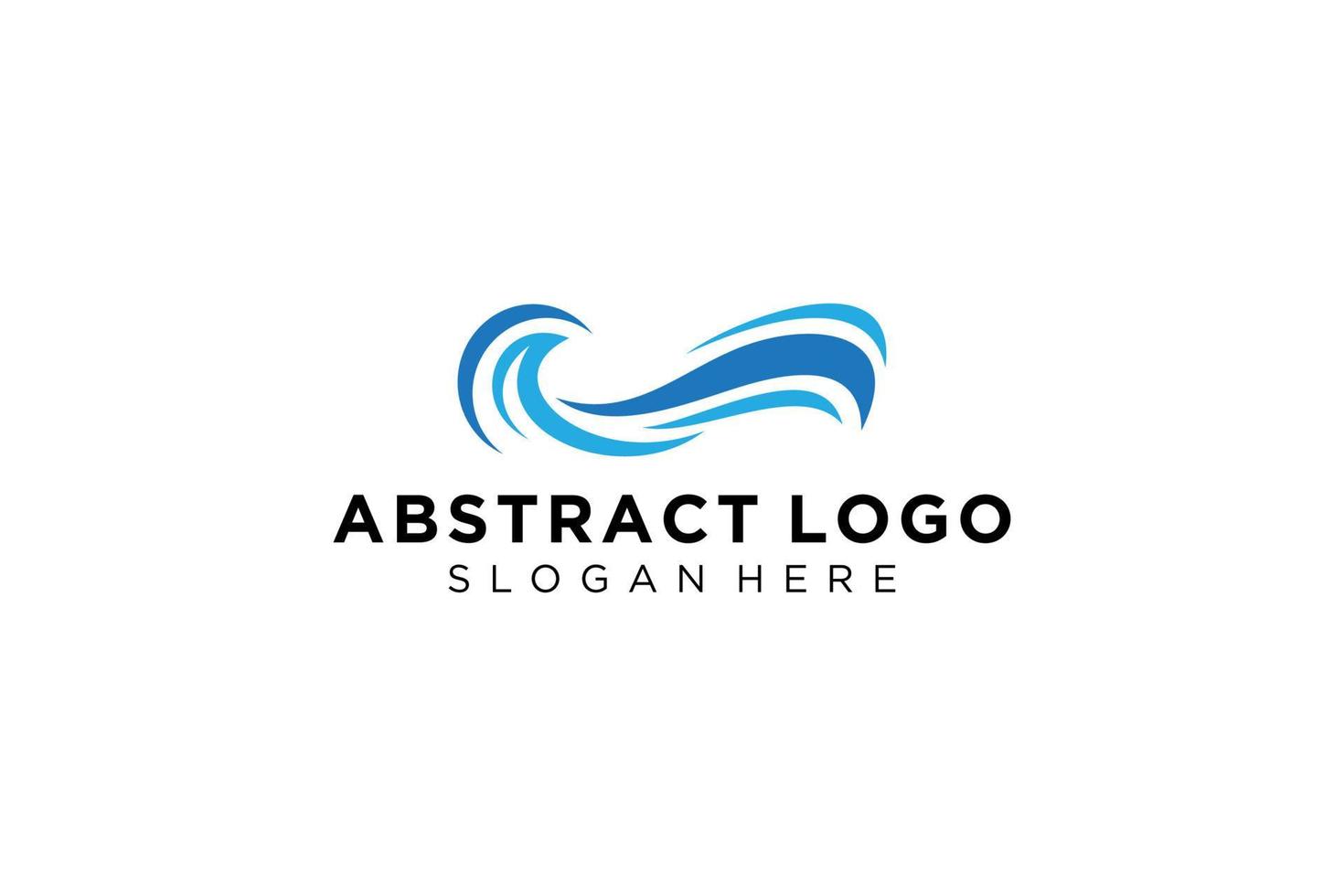 abstract water Golf plons logo symbool en icoon ontwerp. vector