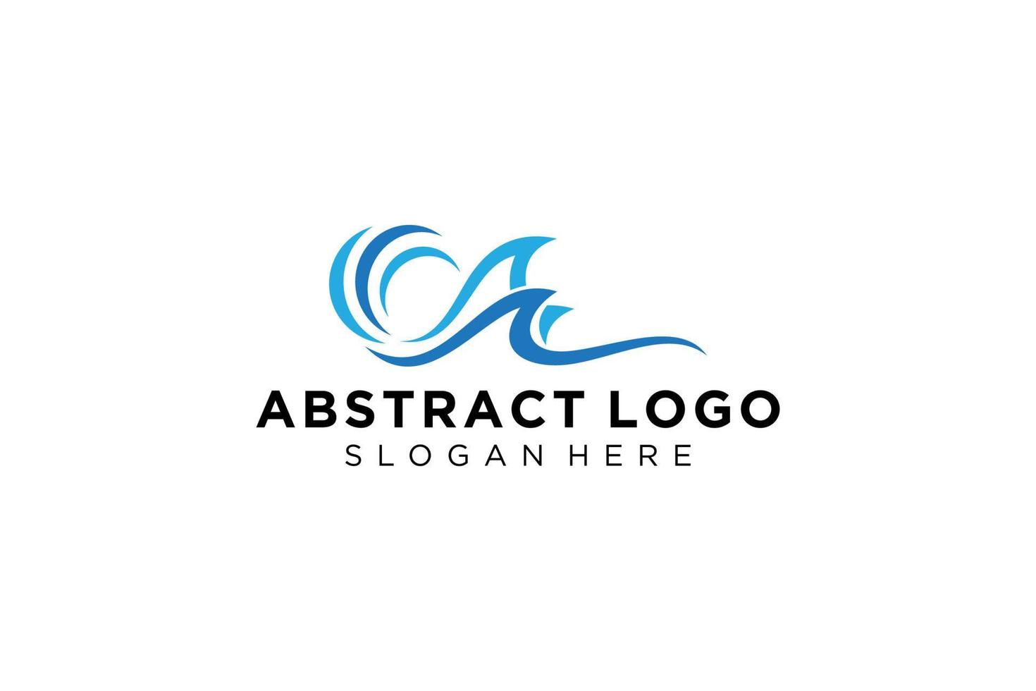 abstract water Golf plons logo symbool en icoon ontwerp. vector