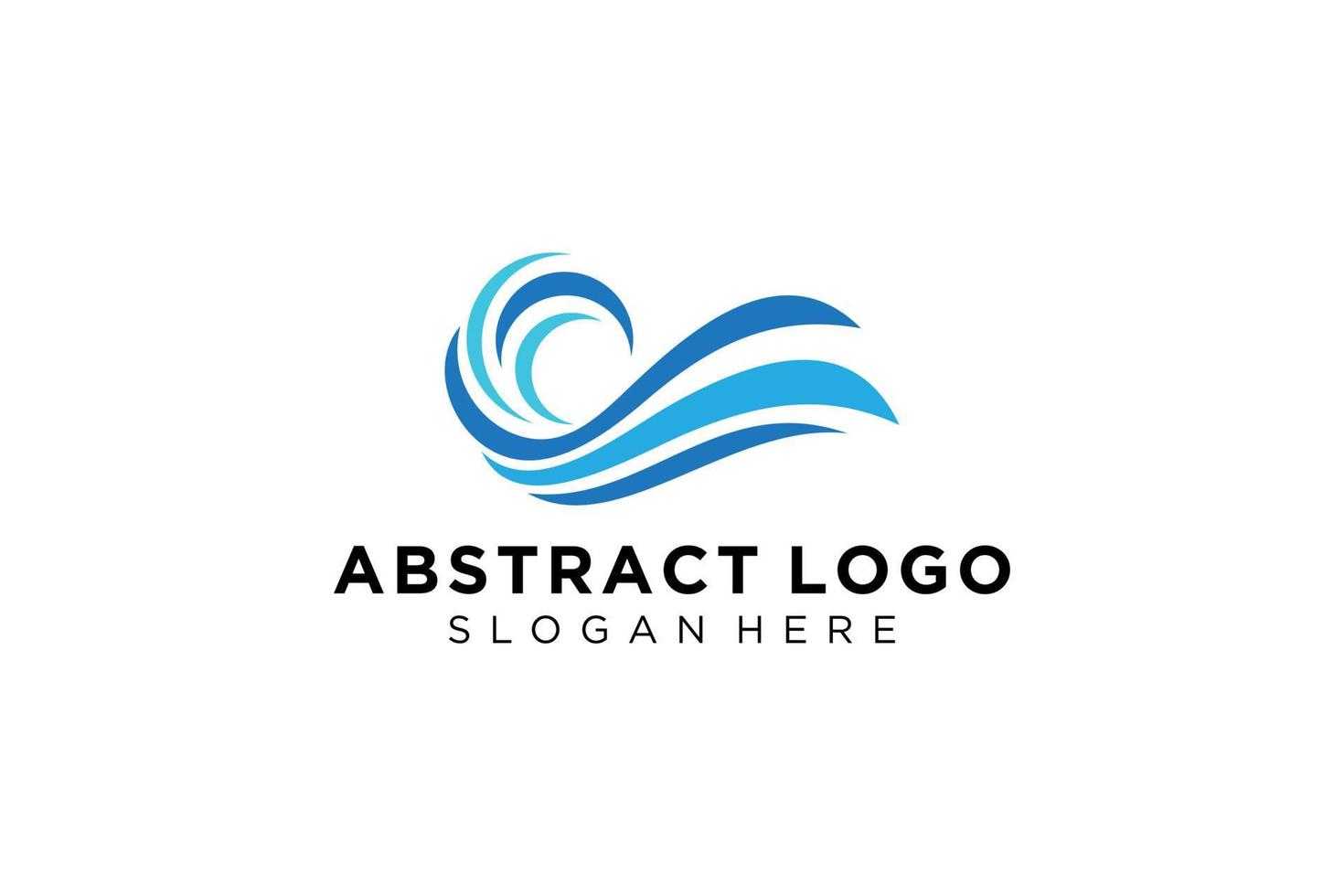 abstract water Golf plons logo symbool en icoon ontwerp. vector