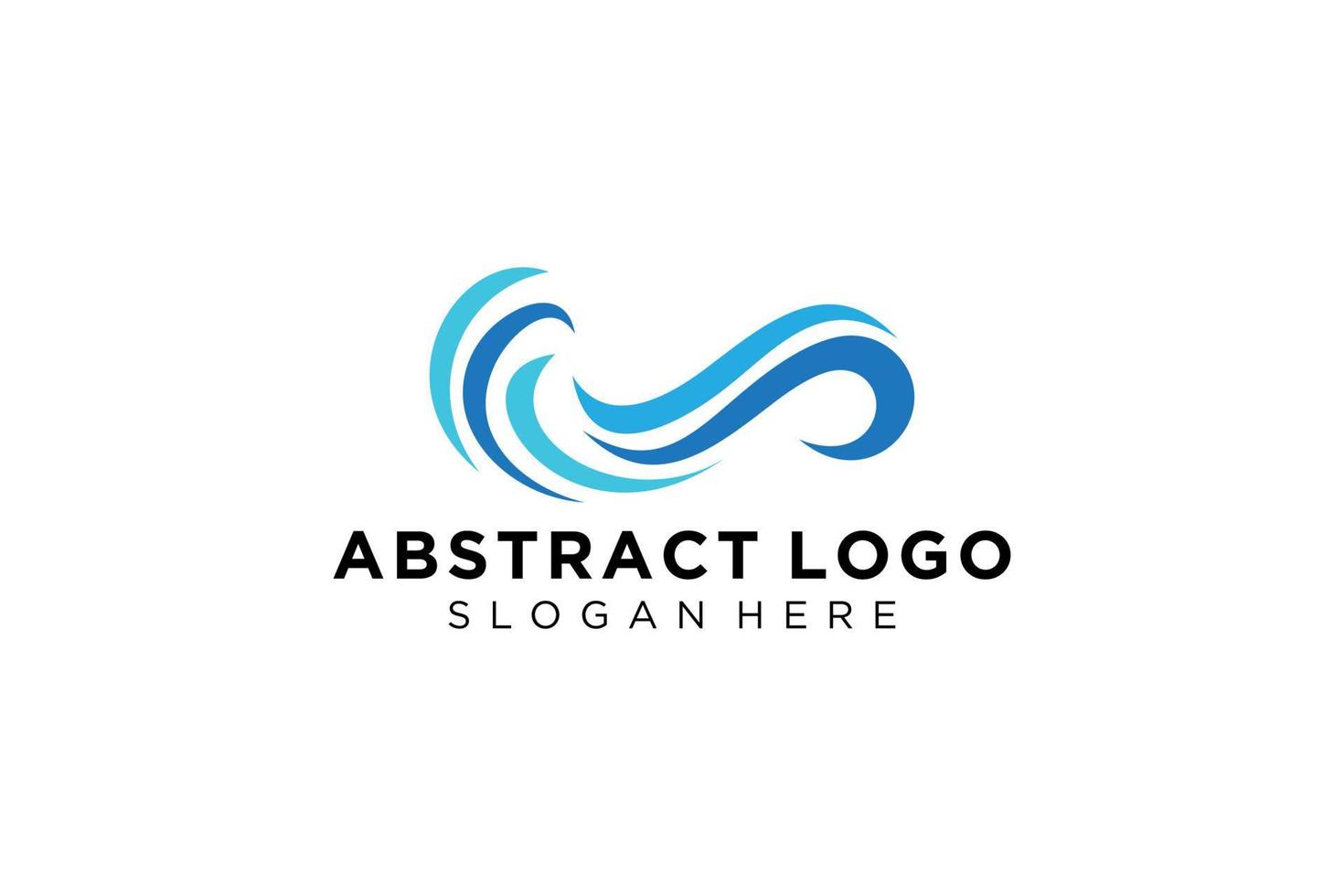 abstract water Golf plons logo symbool en icoon ontwerp. vector