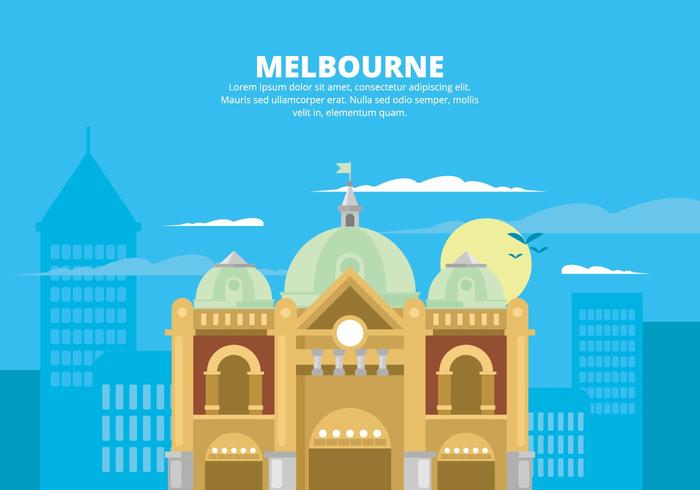 Melbourne Illustratie vector