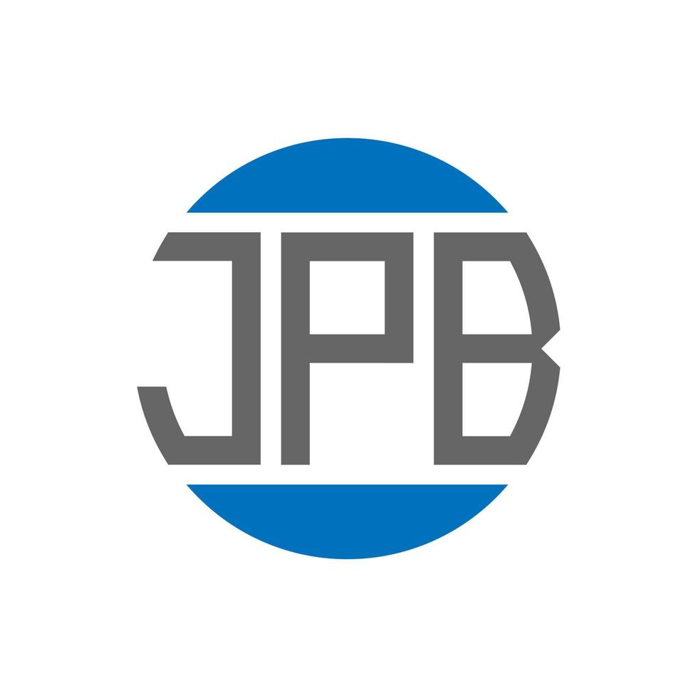 jpb brief logo ontwerp Aan wit achtergrond. jpb creatief initialen cirkel logo concept. jpb brief ontwerp. vector