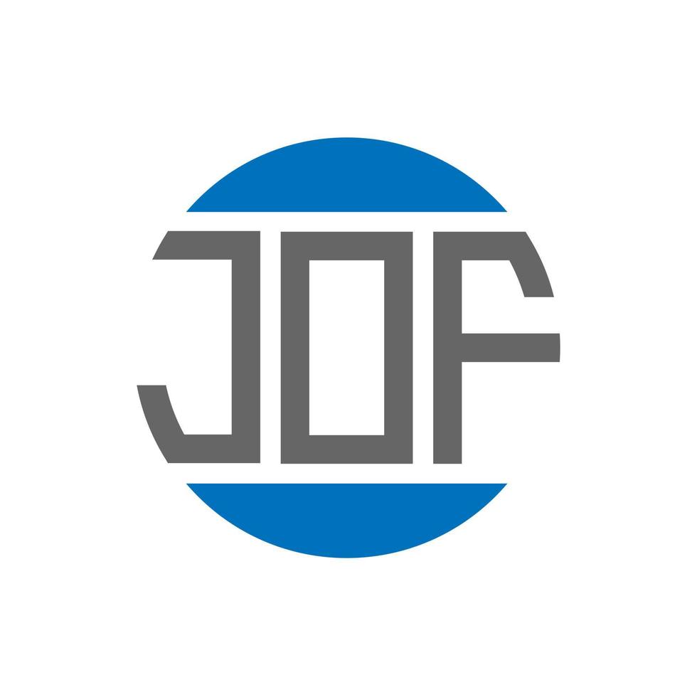 jofi brief logo ontwerp Aan wit achtergrond. jofi creatief initialen cirkel logo concept. jofi brief ontwerp. vector