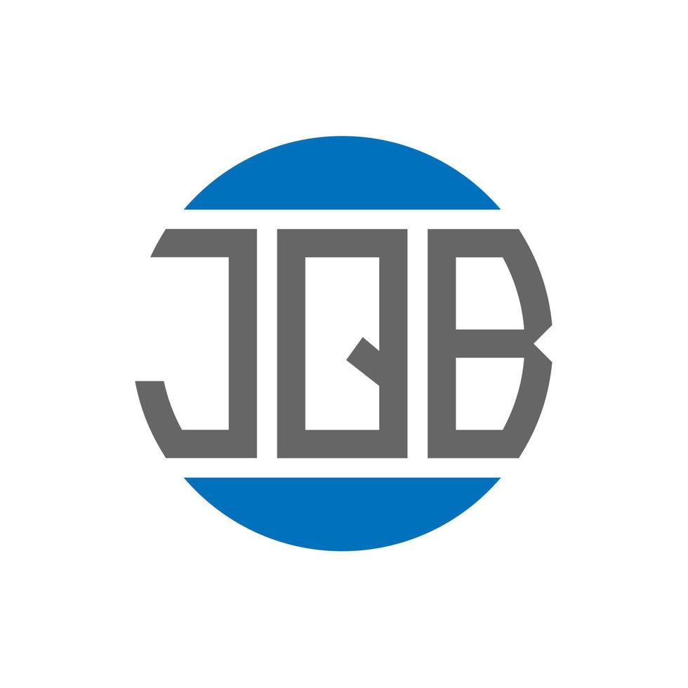 jqb brief logo ontwerp Aan wit achtergrond. jqb creatief initialen cirkel logo concept. jqb brief ontwerp. vector