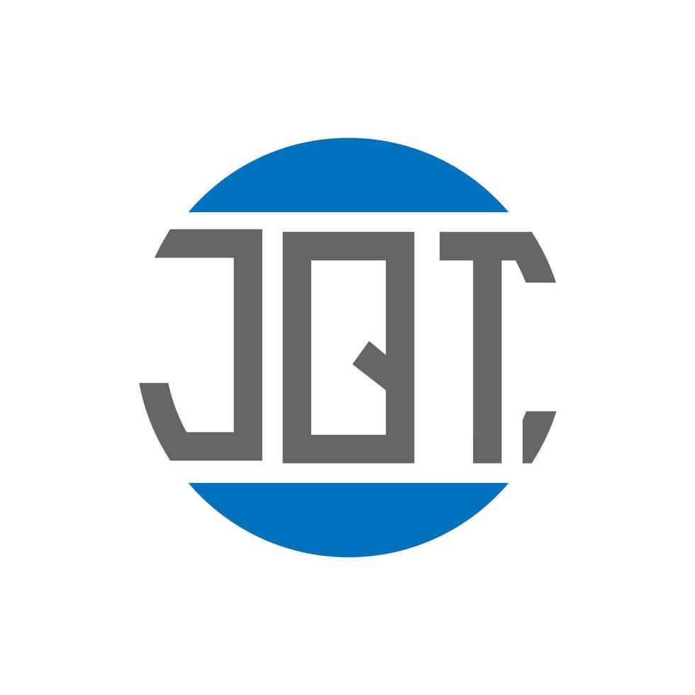 jqt brief logo ontwerp Aan wit achtergrond. jqt creatief initialen cirkel logo concept. jqt brief ontwerp. vector