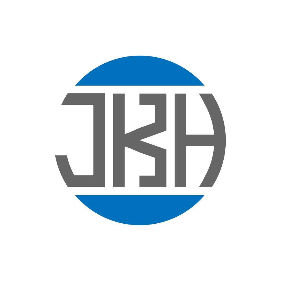 jkh brief logo ontwerp Aan wit achtergrond. jkh creatief initialen cirkel logo concept. jkh brief ontwerp. vector