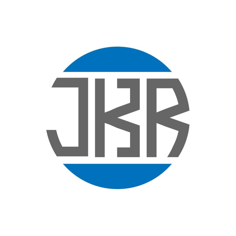 jkr brief logo ontwerp Aan wit achtergrond. jkr creatief initialen cirkel logo concept. jkr brief ontwerp. vector