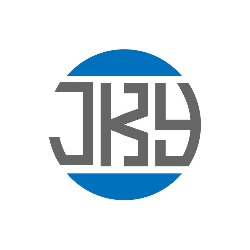 jky brief logo ontwerp Aan wit achtergrond. jky creatief initialen cirkel logo concept. jky brief ontwerp. vector