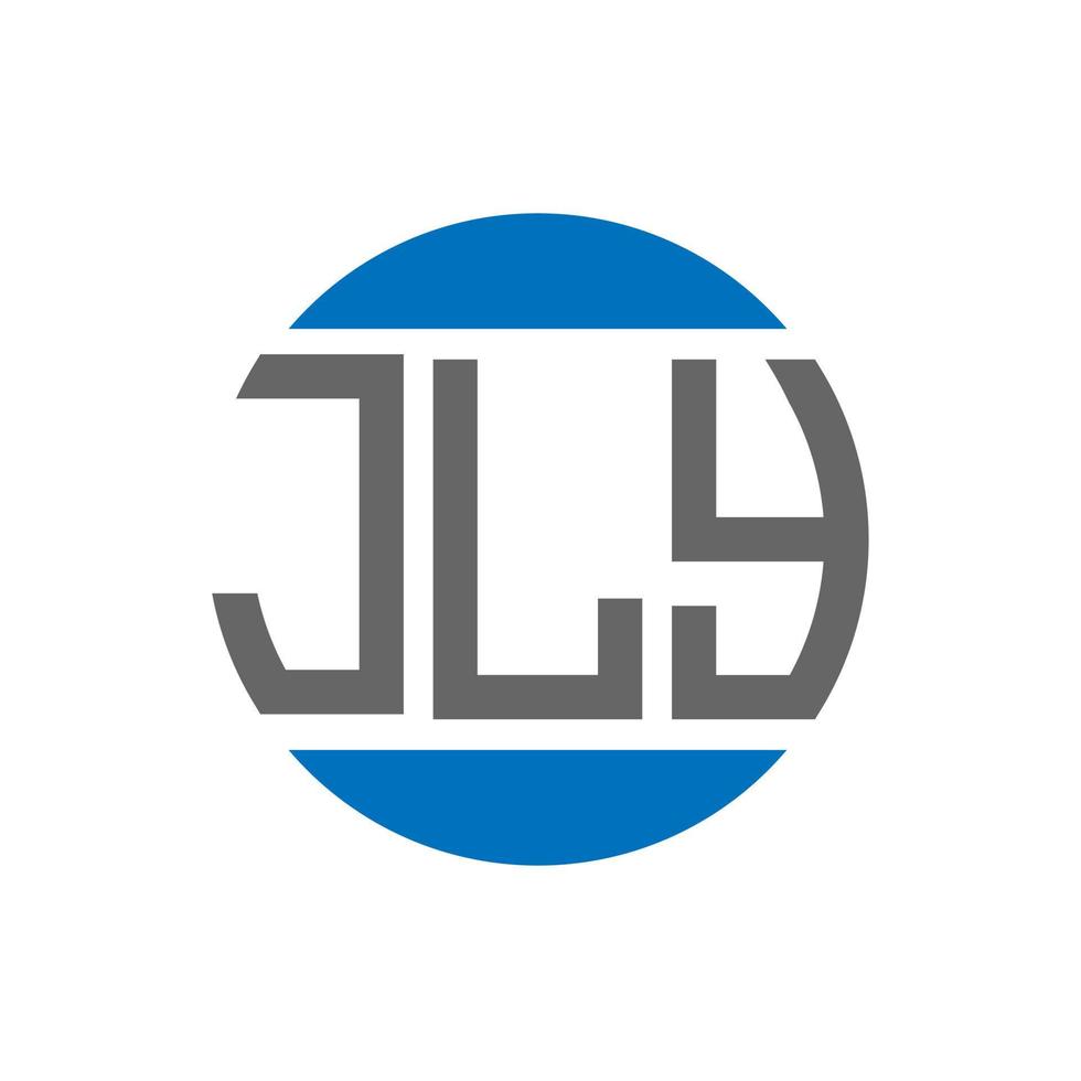 jly brief logo ontwerp Aan wit achtergrond. jly creatief initialen cirkel logo concept. jly brief ontwerp. vector