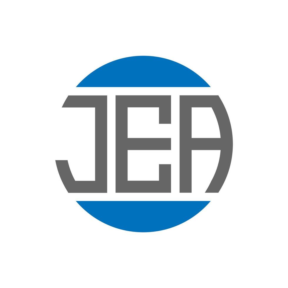 jea brief logo ontwerp Aan wit achtergrond. jea creatief initialen cirkel logo concept. jea brief ontwerp. vector