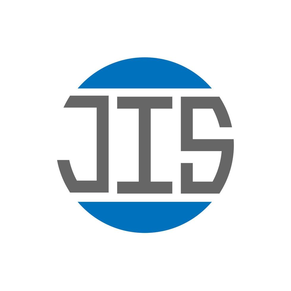 jis brief logo ontwerp Aan wit achtergrond. jis creatief initialen cirkel logo concept. jis brief ontwerp. vector