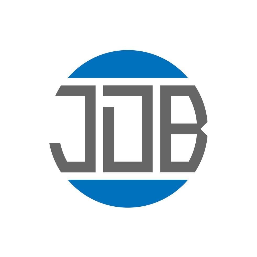 jdb brief logo ontwerp Aan wit achtergrond. jdb creatief initialen cirkel logo concept. jdb brief ontwerp. vector