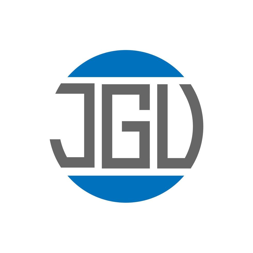 jgu brief logo ontwerp Aan wit achtergrond. jgu creatief initialen cirkel logo concept. jgu brief ontwerp. vector