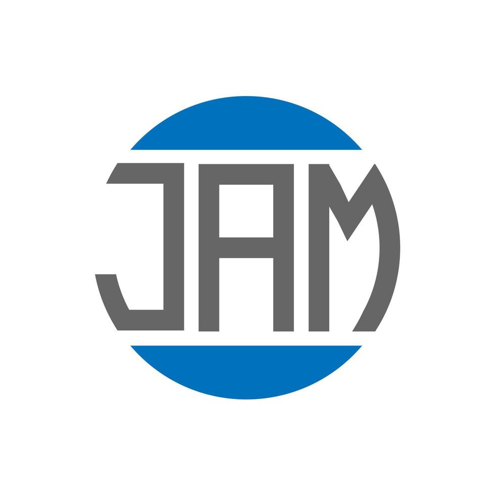 jam brief logo ontwerp Aan wit achtergrond. jam creatief initialen cirkel logo concept. jam brief ontwerp. vector