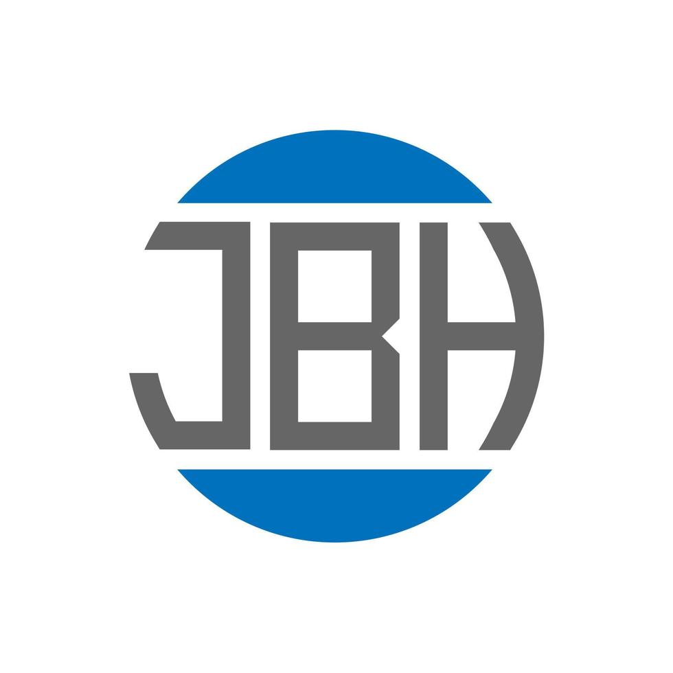 jbh brief logo ontwerp Aan wit achtergrond. jbh creatief initialen cirkel logo concept. jbh brief ontwerp. vector