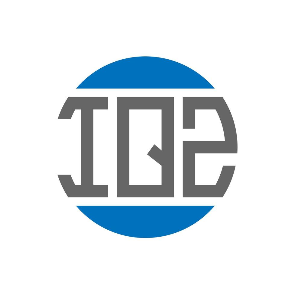 iqz brief logo ontwerp Aan wit achtergrond. iqz creatief initialen cirkel logo concept. iqz brief ontwerp. vector