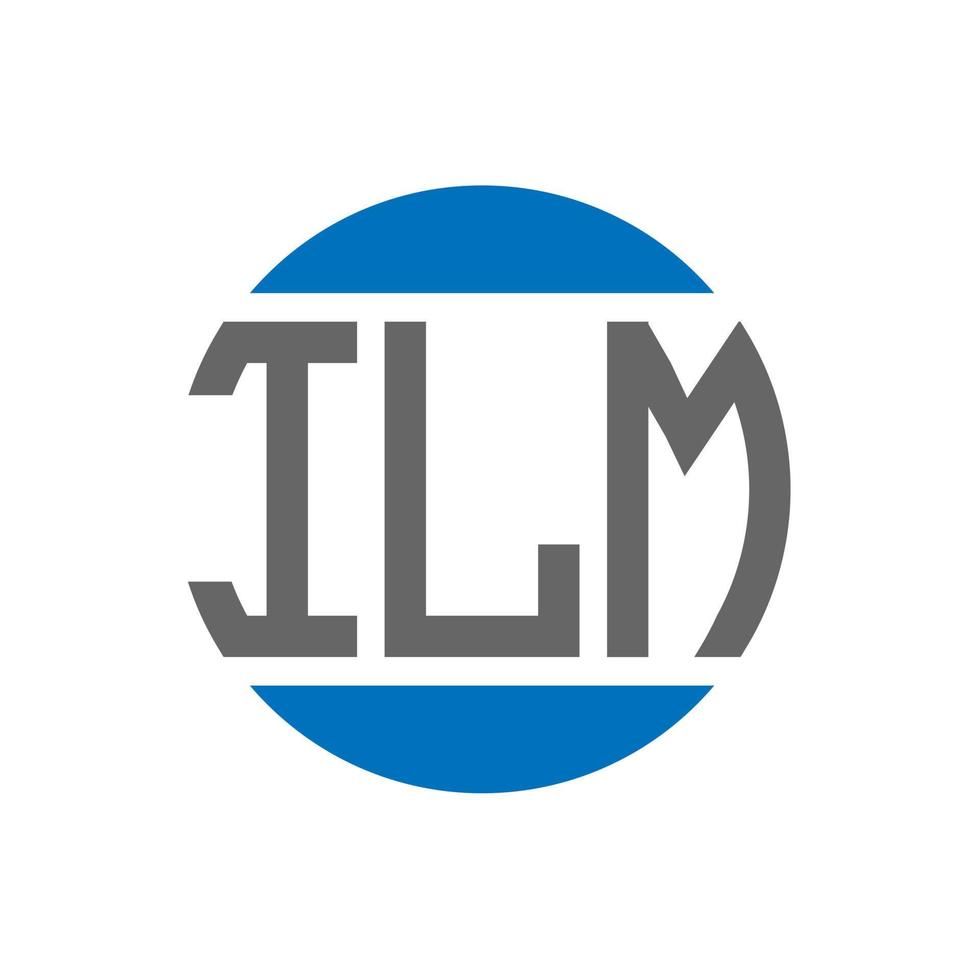 ilm brief logo ontwerp Aan wit achtergrond. ilm creatief initialen cirkel logo concept. ilm brief ontwerp. vector